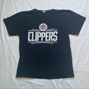 Gildan LA Clippers Graphic Tee Black with Team Logo